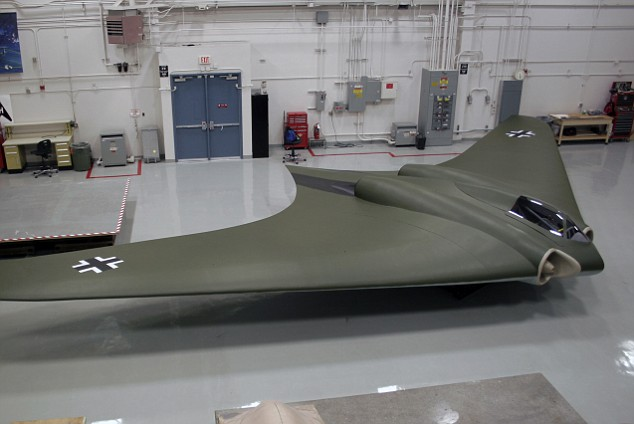 Blast from the past: The full-scale replica of the Ho 2-29 bomber was made with materials available in the 1940s